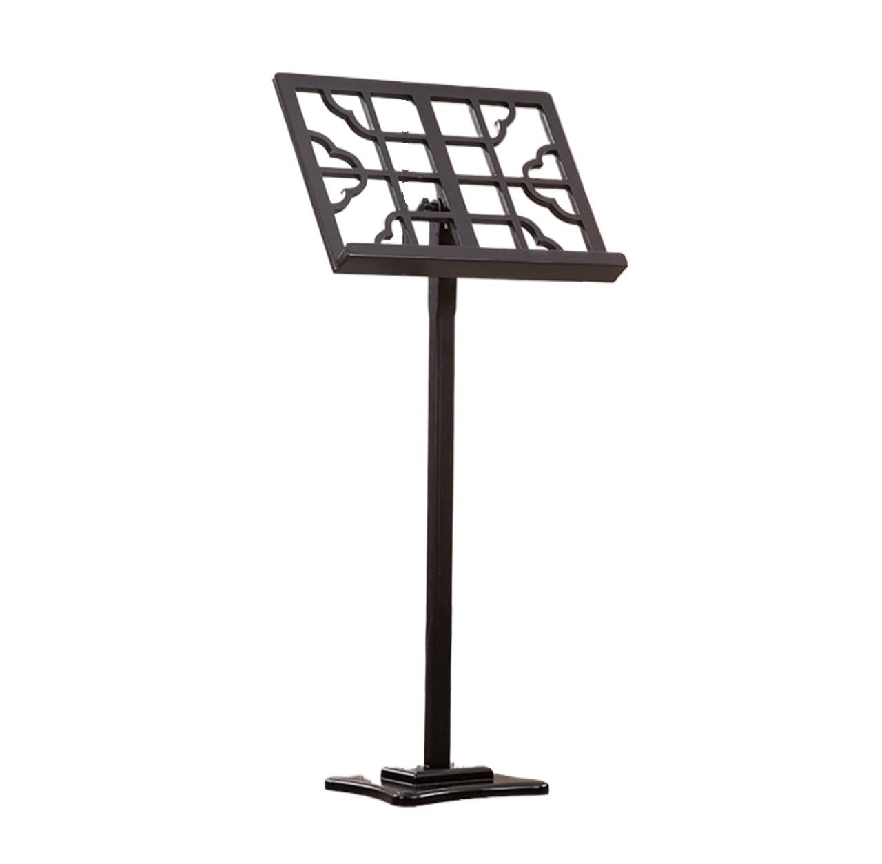 Leggio per Spartiti Musicali Supporto per Spartiti Musicali retrò con Angolazione Regolabile in Legno per Guqin E Guzheng(Black)