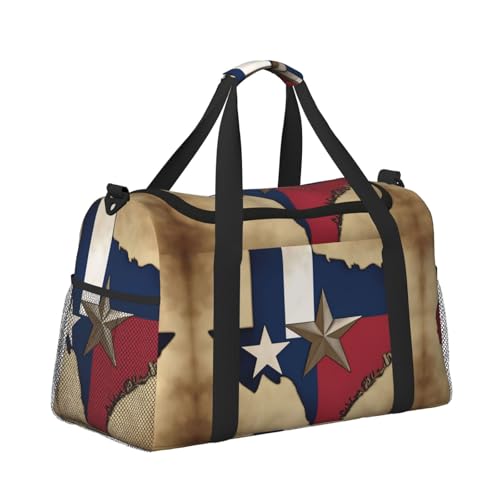 Sac de voyage imperméable et pliable au design Texas grand format Map01