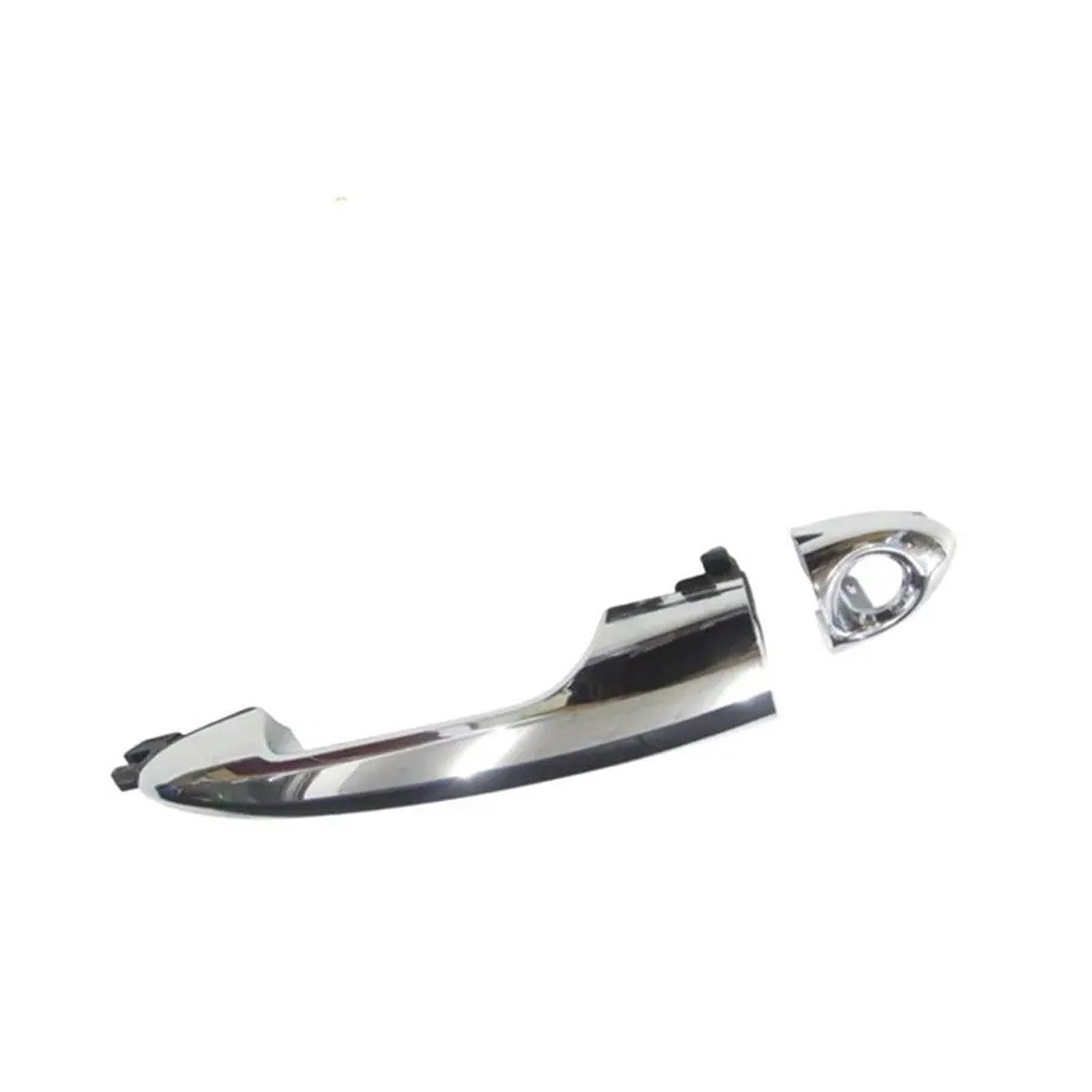 Punxdda Car Exterior Door Handle for Alfa for Romeo for Mito 08-18 for Giulietta 10-20 I6UT Chrome Opener Car Exterior Door Handle(Silver Left Front)