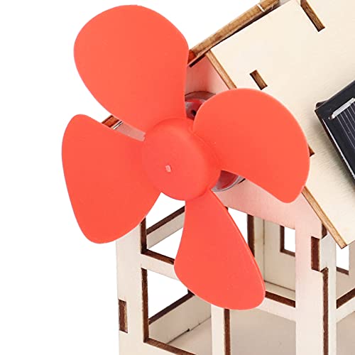 Windmühle Holzhaus Solarbetriebenes Experiment Spielzeug für DIY Kinder Kinder Wissenschaft Pädagogisches Experiment Spielzeug