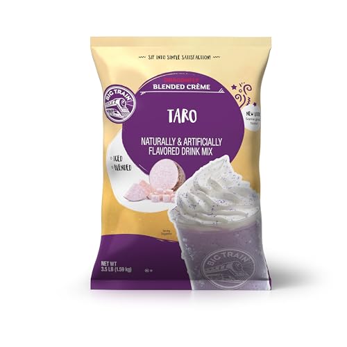 Big Train Dragonfly Blended Crème Frappe Mix, Taro, 3.5 Pound (Packaging May Vary)