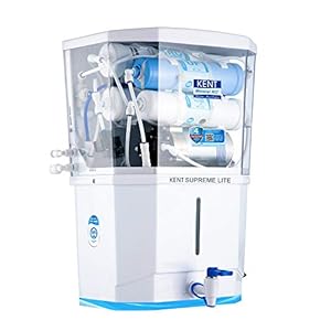 KENT Supreme Lite RO+UF Water Purifier | Patented Mineral RO Technology | RO + UF + TDS Control | 20 LPH Output | 8 L…