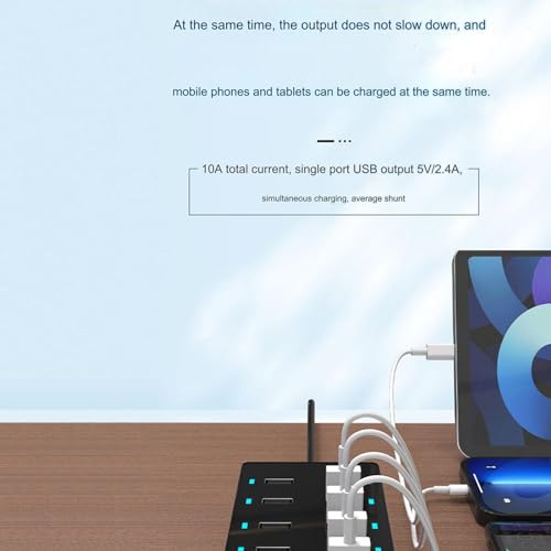 Chargeur USB 50W multi-ports pour éviter la panne de batterie