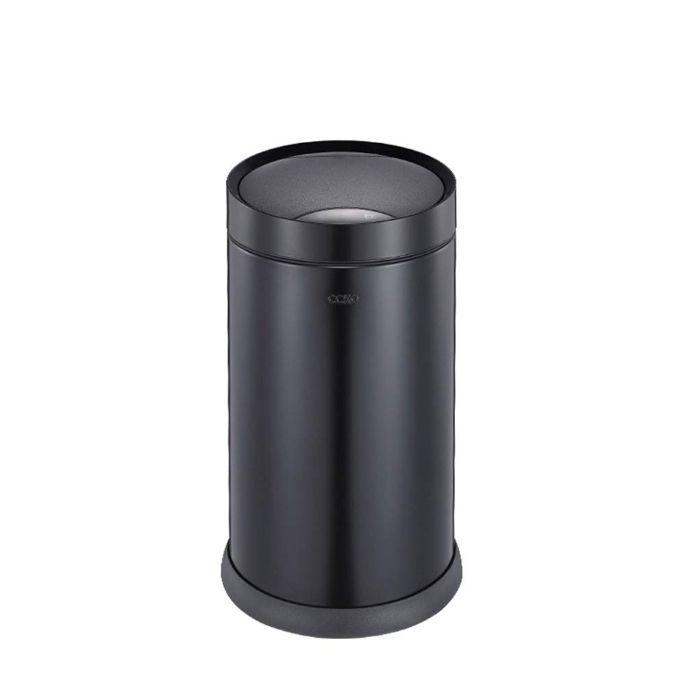 Cubo de basura automático creativo y elegante papelera de inducción negra de 12L 8