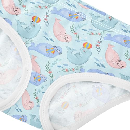 Girls' Underwear Sea Lion Cotton Stretch Comfort Toddler Panties4