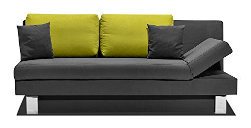 Verholt Schlafsofa TILL H | In Dunkelgrau | 202 x 92 x 110 cm - 4056001006196 Verholt Schlafsofa TILL H | In Dunkelgrau | 202 x 92 x 110 cm