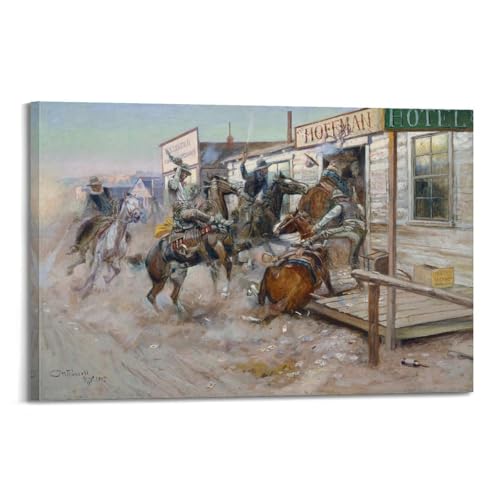 Poster Charles Marion Russell In Without Knocking Habiller Mur Vide 50x75