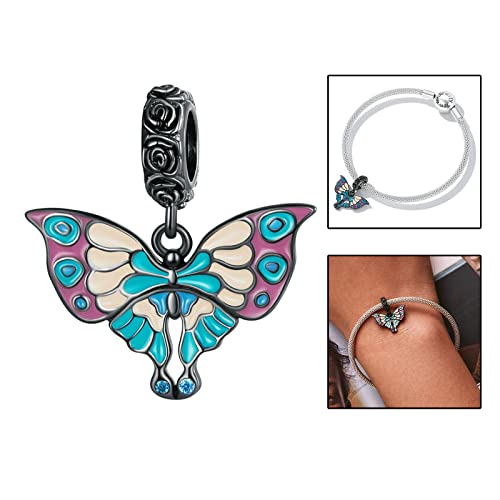 Newmind Pingentes de miçangas de pingentes, prata esterlina 925 DIY joias para criação de pulseiras