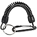 IDOLOVA Key Ring, with Carabiner and Spiral Cable, 13 cm, Random Color
