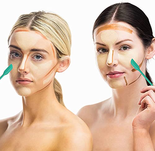 4Pcs Makeup Spatula,Mini Cosmetic Spatula,Jar Scraper Small Silicone Spatula Lotion Stirrer Get Last Drop From Food Bottles Beauty Products,For Thin Jar,Kitchen Bottles,Cosmetic Bottles(Multicolor) #TOP5