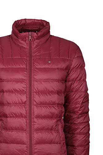 Tommy Hilfiger Men's Lightweight Water Resistant Packable Down Puffer Jacket (Standard and Big & Tall), Red, XX-Large4