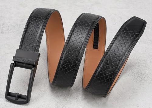 Image of WildHorn Men's Genuine Leather Belt for Men| Premium Auto-Lock Buckle | Adjustable up to 48 inch | Formal & Casual Wear | Micro-Adjust Fit | Stylish Gift Box Included