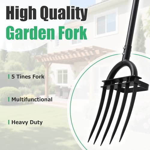 Horquilla de jardín pesada LLARGUEST 69" con mango ergonómico miniatura 7