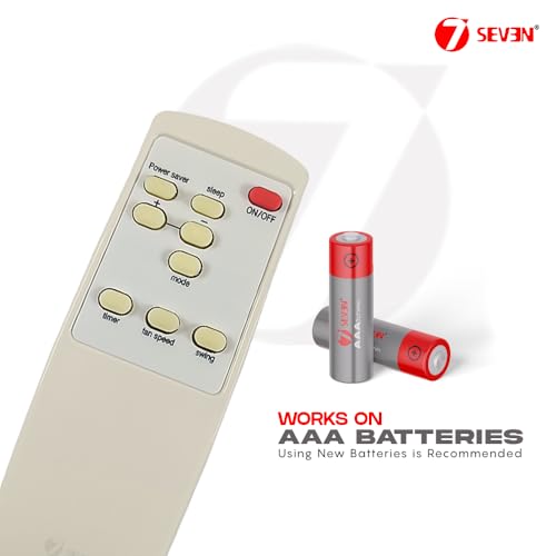 Image of 7SEVEN Compatible with Whirlpool AC Remote Control Model 54C Suitable for Split and Window 1 1.5 2 Ton Air Conditioner - Match Each Keys Exactly to Replicate Genuine Remote Function