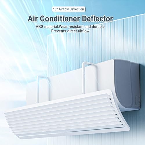 Déflecteur climatisation murale avec support réglable 26-36cm