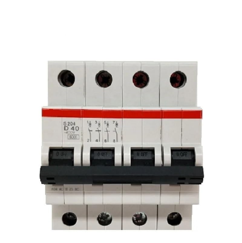 Disjoncteur miniature S204 4P Type D 20A pour protection de circuit triphasé