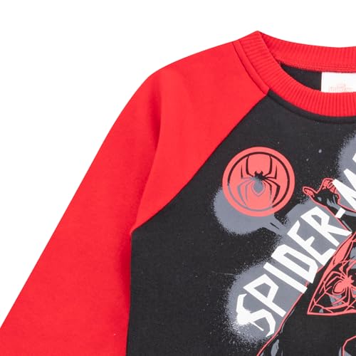 Image of Marvel Spider-Man Boys Long Sleeve Shirt and Pants Set for Little Kids