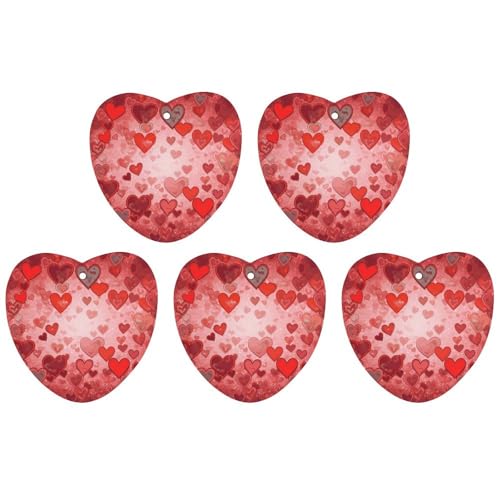 Love Heart Shape �ԗp�F���� �݂艺�����`�b�v 5�p�b�N ������ ���� �݂艺���V�[�g �� �z�[�� ������ �C���e���A ���� ���u�t�H�[�� �O���[�X�^�C��