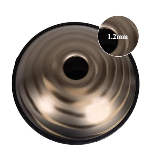 Handpan steel 10 notas 15.7 in con soporte y bolsa miniatura 4