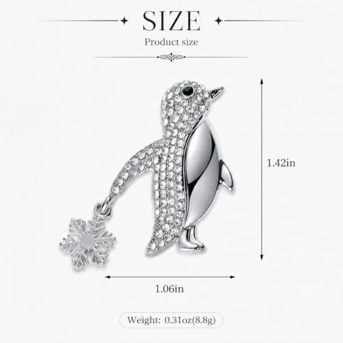 Image of Rhinestone Animal Brooch Pins for Women