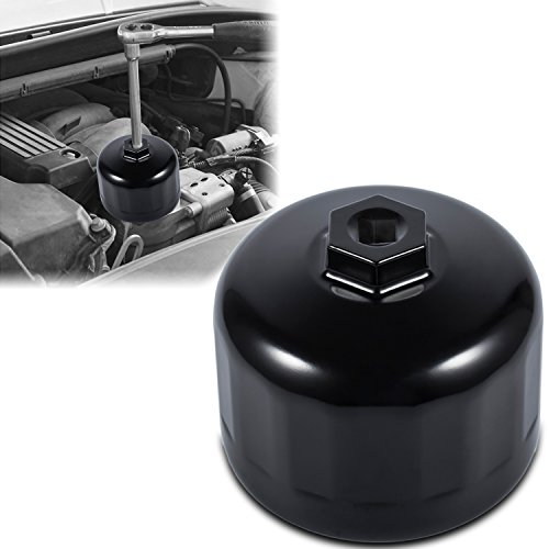 Sunluway Fits for BMW & VOLVO Oil Filter Wrench 86mm Cartridge Style Filter Housing Caps with 16 Flutes