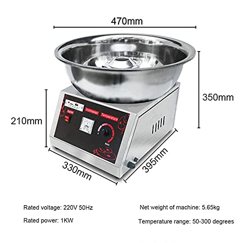 Ruiseawing Premium-Zuckerwattemaschine 1000 W, professionelle Zuckerwattemaschine im Jahrmarktstil, Musik mit USB-Bluetooth-Funktion, einfach zu bedienen und schnell Zuckerwatte herzustellen – Bild 3