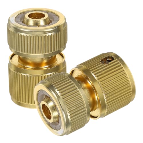 DECHOUS 2 Pezzi Connettore Rapido Tubo Acqua in Alluminio Adattatore per Raccordo Tubo Irrigazione Resistente alla Corrosione Collegamento Facile e Affidabile per Impianti Domestici