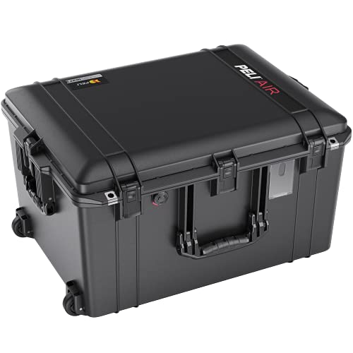 PELI 1637 Air Trolley Ligera y estanca para Drones, Flashes y focos de Estudio y Otros Equipos frágiles, 89L de Capacidad, Fabricada en EE.UU., con Espuma Personalizable, Color Negro - imagen 2