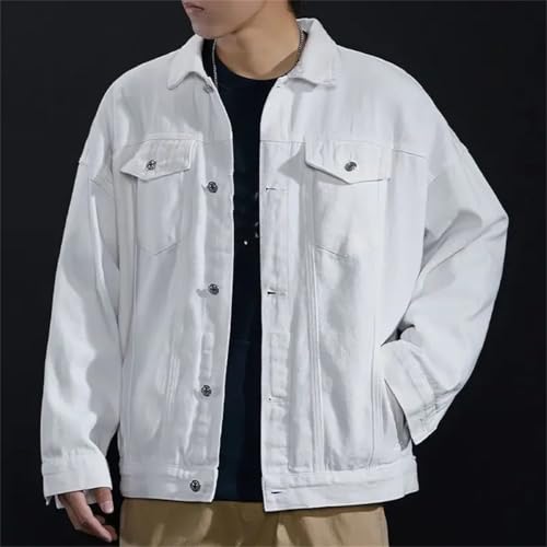 Yeuyyben Men's Denim Jacket Autumn Male Jean Coats Big Size Korea Slim Fit Denim Jackets4