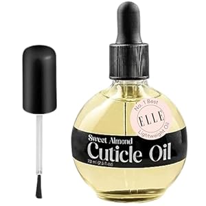 C CARE Sweet Almond Cuticle Oil For Nails – Repairs Cuticles Overnight – Moisturizes and Strengthens Nails and Cuticles – Dropper & Brush included – 2.5oz