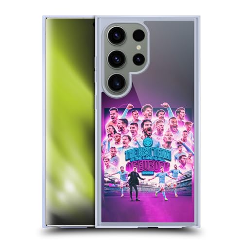 Coque Samsung Galaxy S24 Ultra MagSafe Manchester City FC Champions d'europe 2023 en Gel Head Case
