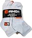 12 PAIRS AND1 White Quarter Cut Socks Mens Size 6-12.5 And 1