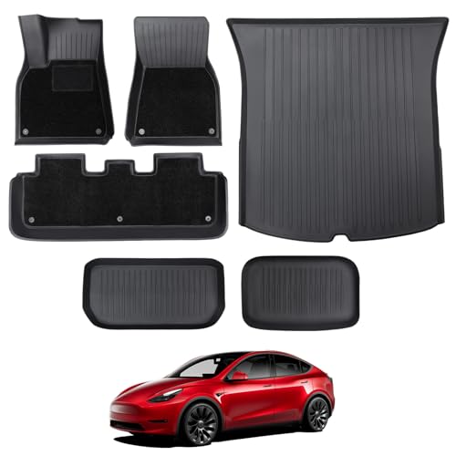 BASENOR 2024 Newest Tesla Model Y Floor Mats Set All