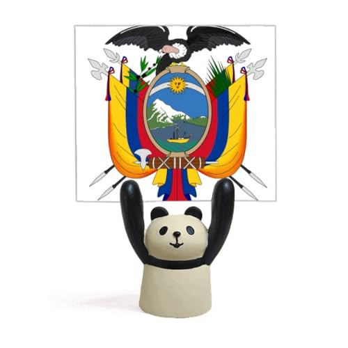 Support Quito pour emblème national de l'Équateur motif panda pour éviter les chutes d'objets