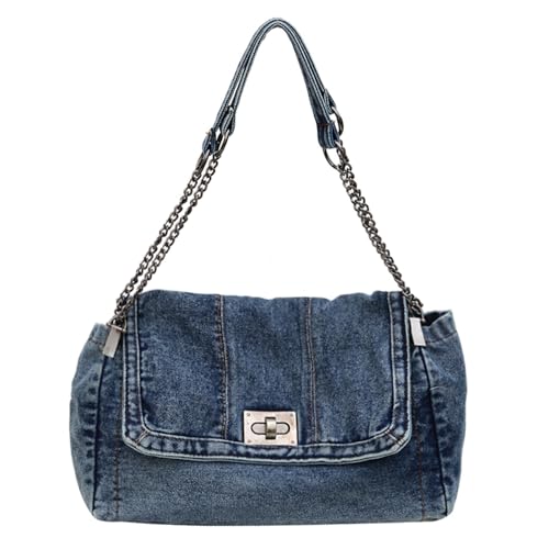 Denim Crossbody Bag Jean Purses for Women Denim Handbags Clutch Purse Shoulder Bags