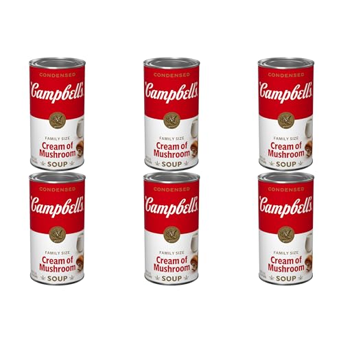 Image of Campbell's Condensed Cream of Mushroom Soup, 22.6 oz Family Size Can (Pack of 6)