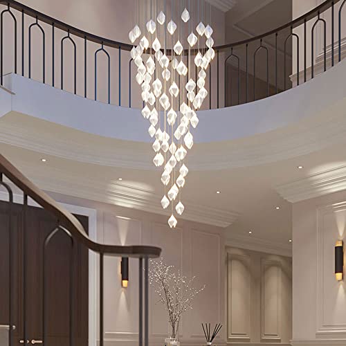 Chandelier céramique moderne Petal plafonnier suspension design blanc - 5