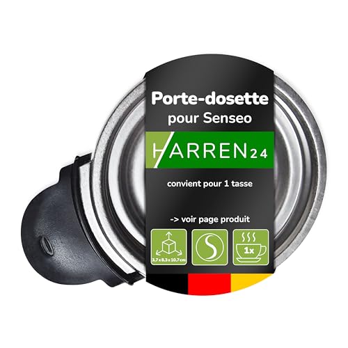 Harren24 Porte-dosette CP1242/01 pour 1 tasse compatible avec la machine à café à dosettes Philips Senseo Select CSA230, CSA240, CSA250, Porte-dosette de...