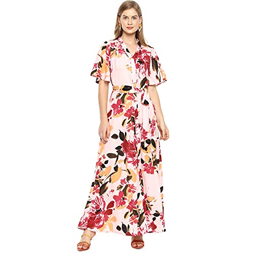 Image of PINACOLADA Women Stylish Floral Design Casual Dresses (AZ21DRS CSWSSDR242 AZ)