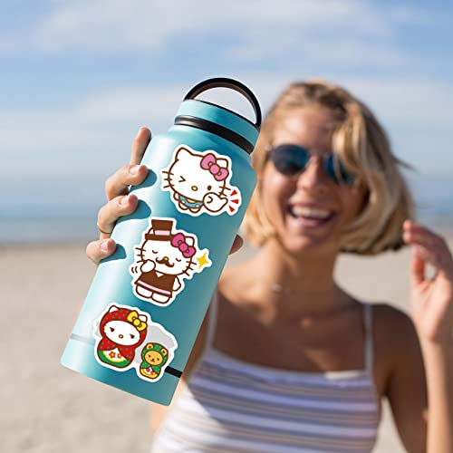 Lovelylife 100Pcs Pink Cat Stickers Vinyl Waterproof Stickers For Kids Teens Adults For Journaling Hydroflask Water Bottle Luggage Skateboard Bumper Computer Laptop Phone Case Stickers And Decals Decor (Pink-Ktmao) #TOP2