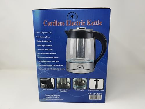 Tetera Eléctrica Golden Star con Infusor Extraíble 1.8L miniatura 5