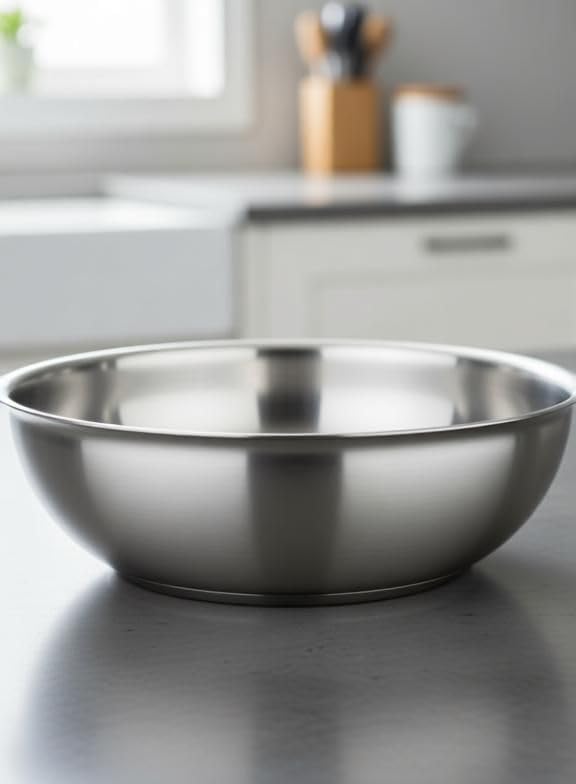 Image of Bhalaria Triply Stainless Steel Tasla 20CM | 1.5L Capacity | Induction & Gas Compatible | 2X Faster Heating | Easy to Clean | Less Oil Use | 100% Food Safe | Durable Cookware Silver