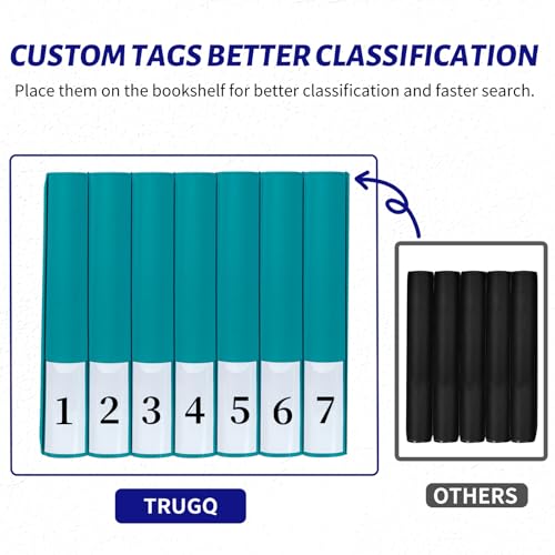 TRUGQ Toploader Binder Holds 324 Toploaders - 20 Toploaders|Waterproof PU Leather + Anti-Yellowing PP Inserts | Ridge Tab Sorting Portable top loader binder for cards(For Sports/Game Cards) by TRUGQ - Used condition - Image 7