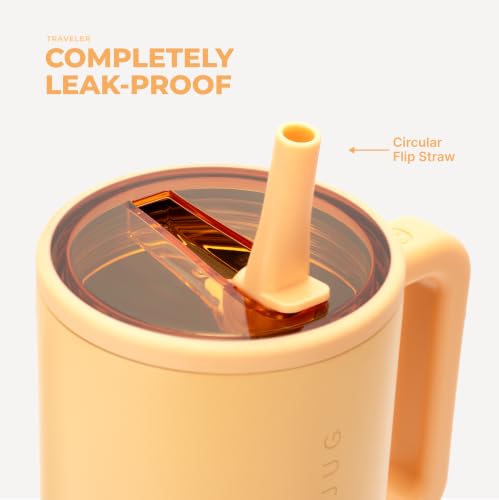 Image of HydroJug Traveler 32oz, Insulated Tumbler with Handle & Straw, Marigold