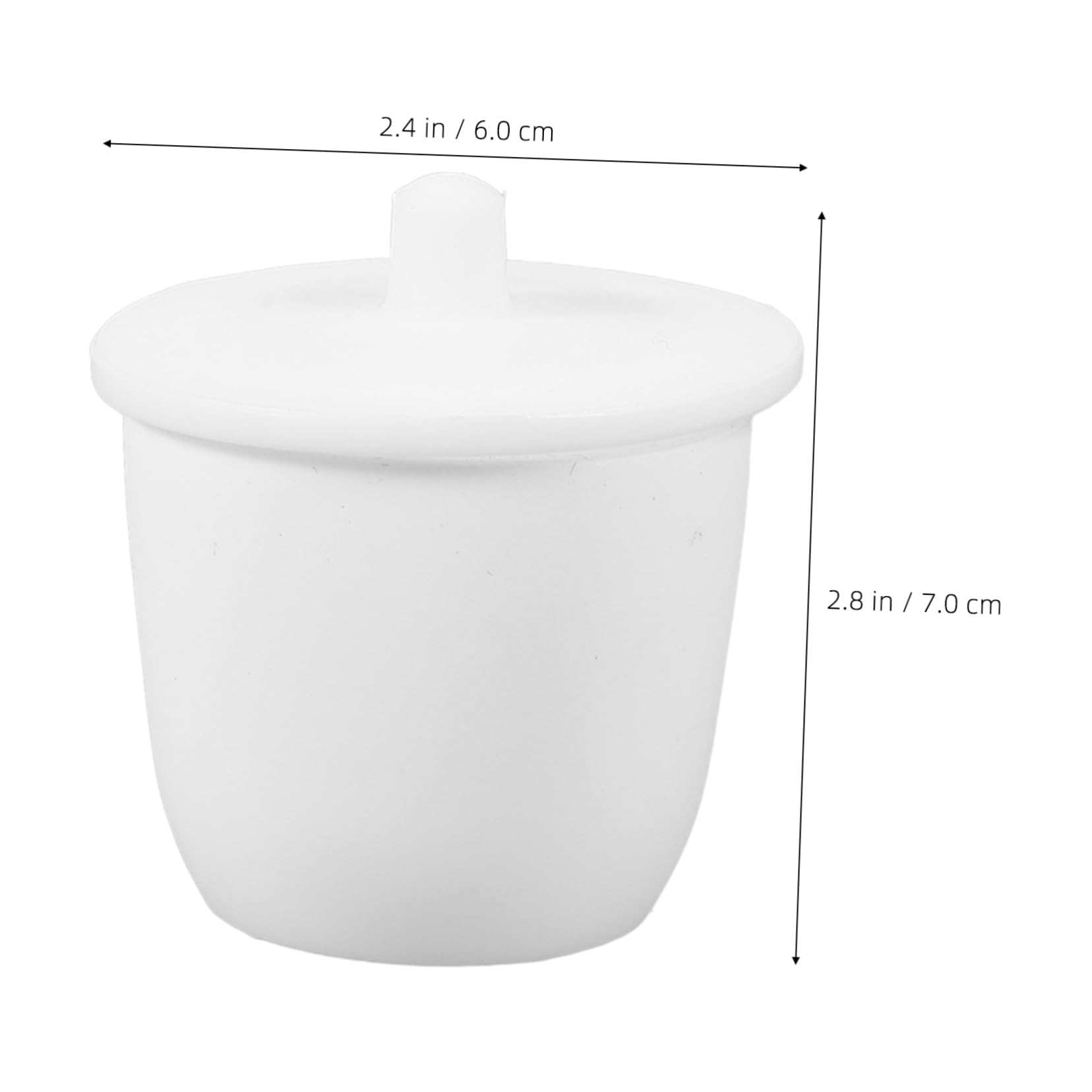 ULTECHNOVO 5pezzi Crucible Laboratorio Ptfe Con Coperchio Strumento Per Analisi Chimica e Fusione Resistente e Riutilizzabile Per Esperimenti Di Alta Temperatura