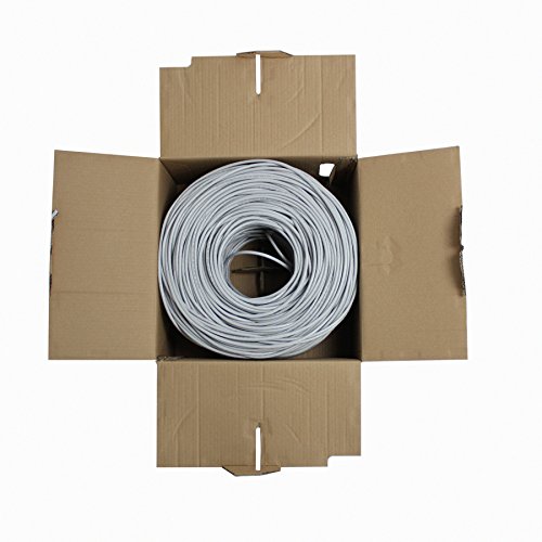 Cable Ethernet NavePoint Cat5e UTP 500ft Gris Pack 10 miniatura 3