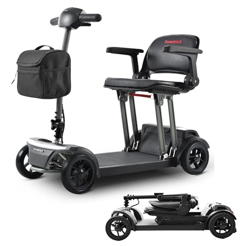 Air Traveller 20 - Patinete plegable de aluminio para movilidad - ligero y portátil, 6 km/h, batería de 20 Ah, alcance de 25 km, no requiere licencia de conducir