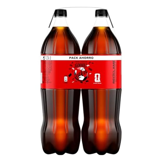 Coca-Cola Zero Azúcar - Refresco de cola sin azúcar, sin calorías - Pack 2 botellas 2L