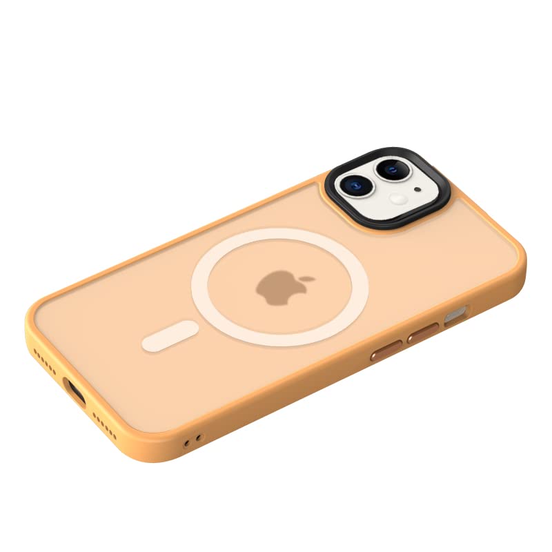 tigratigro Cover Magnetica per iPhone 11 6.1 Pollici, Compatibile con MagSafe, Custodia Traslucida Opaca Posteriore Sottile Antiurto Protettiva Case, Protezione Antiurto di Grado Militare, Bronzo