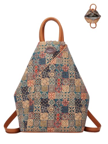 Sac à dos en liège pour femme élégante au style vintage hobo